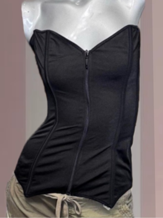 Coquette Other - ❌SOLD❌Coquette Satin Zip Corset